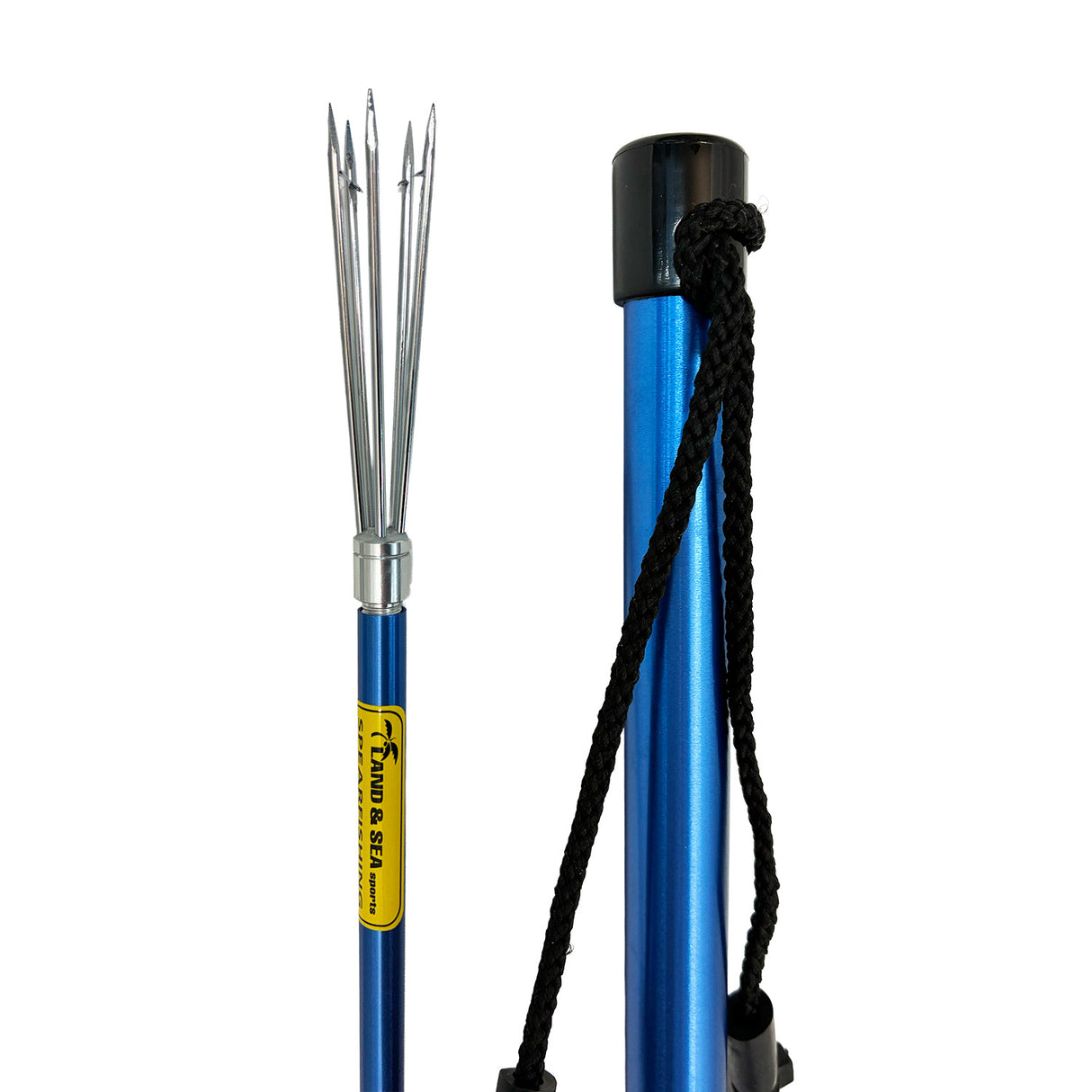 Land & Sea Blue Anodised Alloy 2pc Handspear - Cluster and Tail