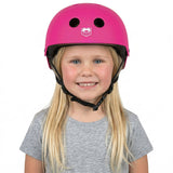 Adrenalin Child Skate and Scooter Helmet Pink - Front