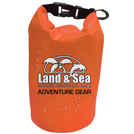 Land & Sea 1.5L Personal Dry Bag Orange - Front