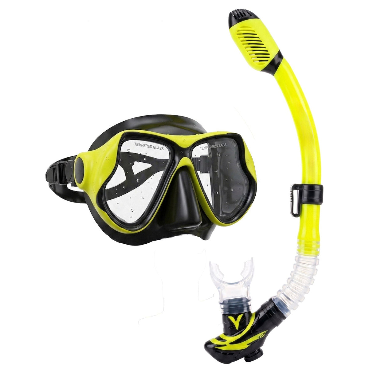 Land & Sea Sports Ningaloo Mask & Snorkel Set Yellow - Set