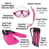 Land & Sea Adventurer Snorkelling Set Pink - Feature Info