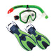 Land & Sea Sports Porpoise Complete Junior Snorkelling Set - Lime
