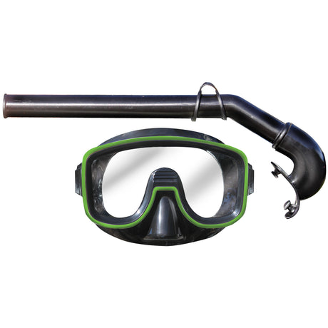 Land & Sea Sports Lagoon Black PVC Junior Mask & Snorkel Set