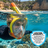Land & Sea Orpheus Junior Full Face Mask Yellow - Lifestyle
