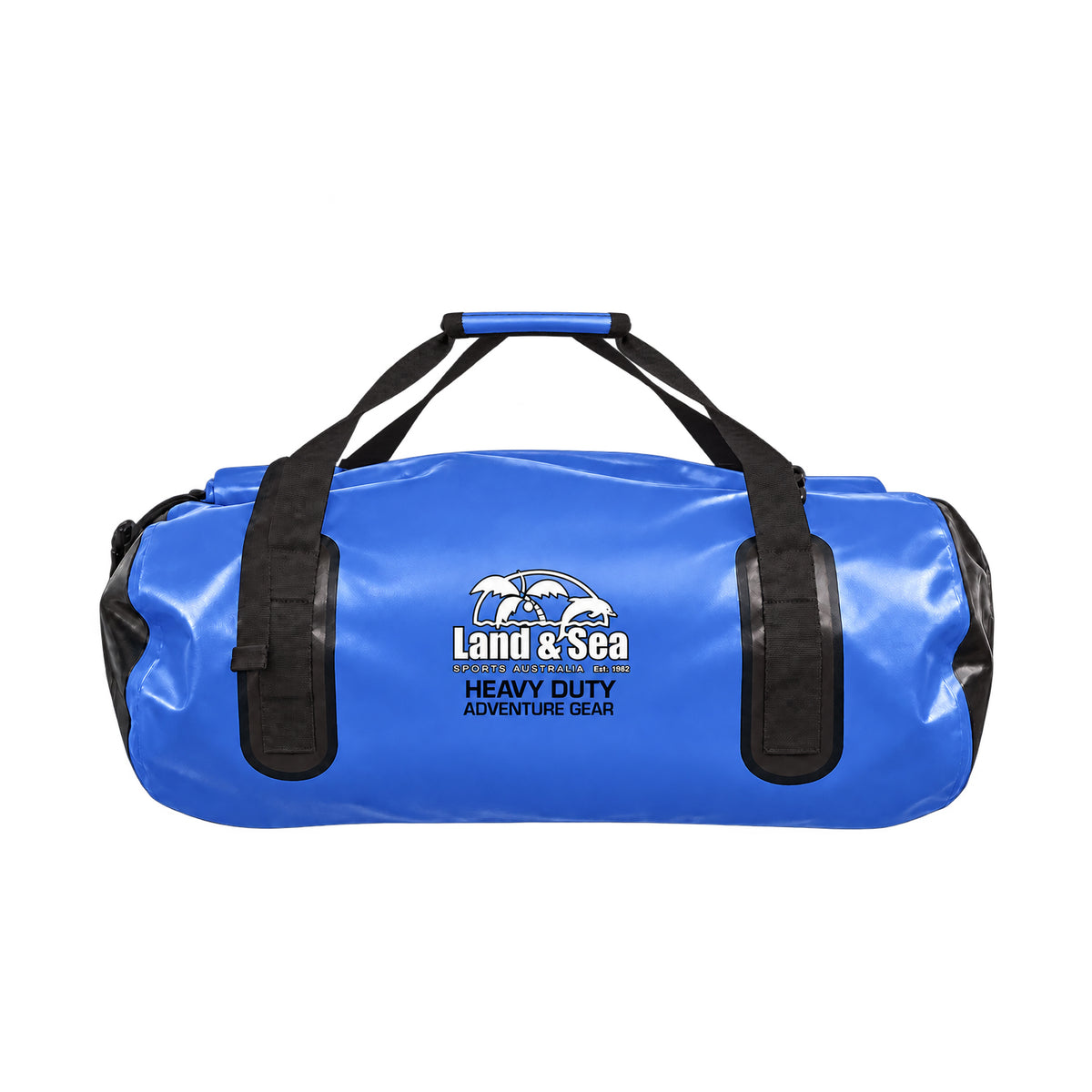 Land & Sea 45L Heavy Duty Roll Dry Bag Blue - Front