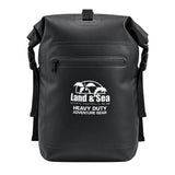 Land & Sea 30L Dry Backpack Black - Front