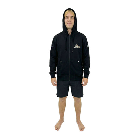 Adrenalin 2P Thermo Zip-Front Hoodie Black - Front