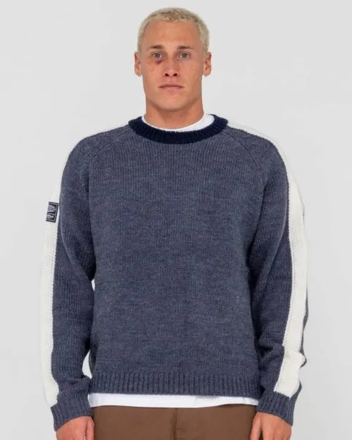 Fishermans Boxy Knitted Crew - Beachin Surf
