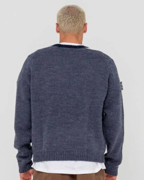 Fishermans Boxy Knitted Crew - Beachin Surf