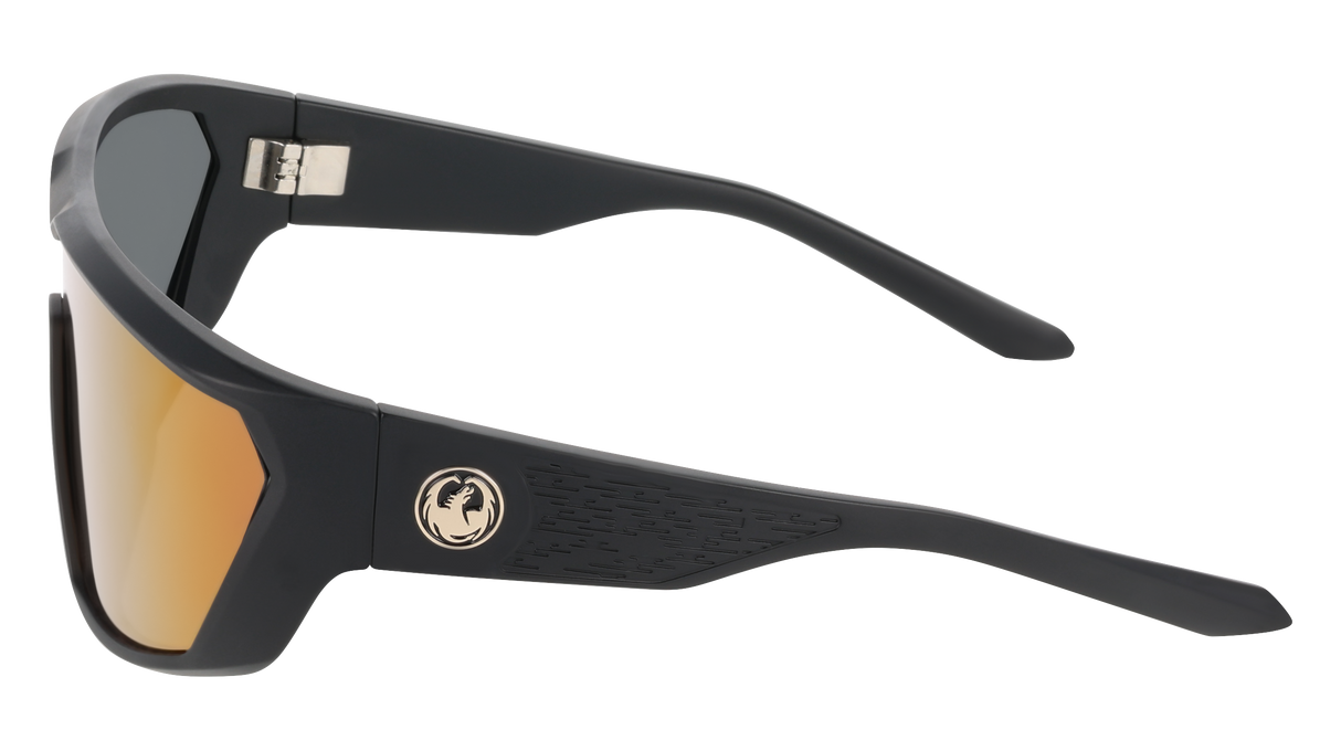 Dragon Chasm - Matte Black w/ LUMALENS Red Ion