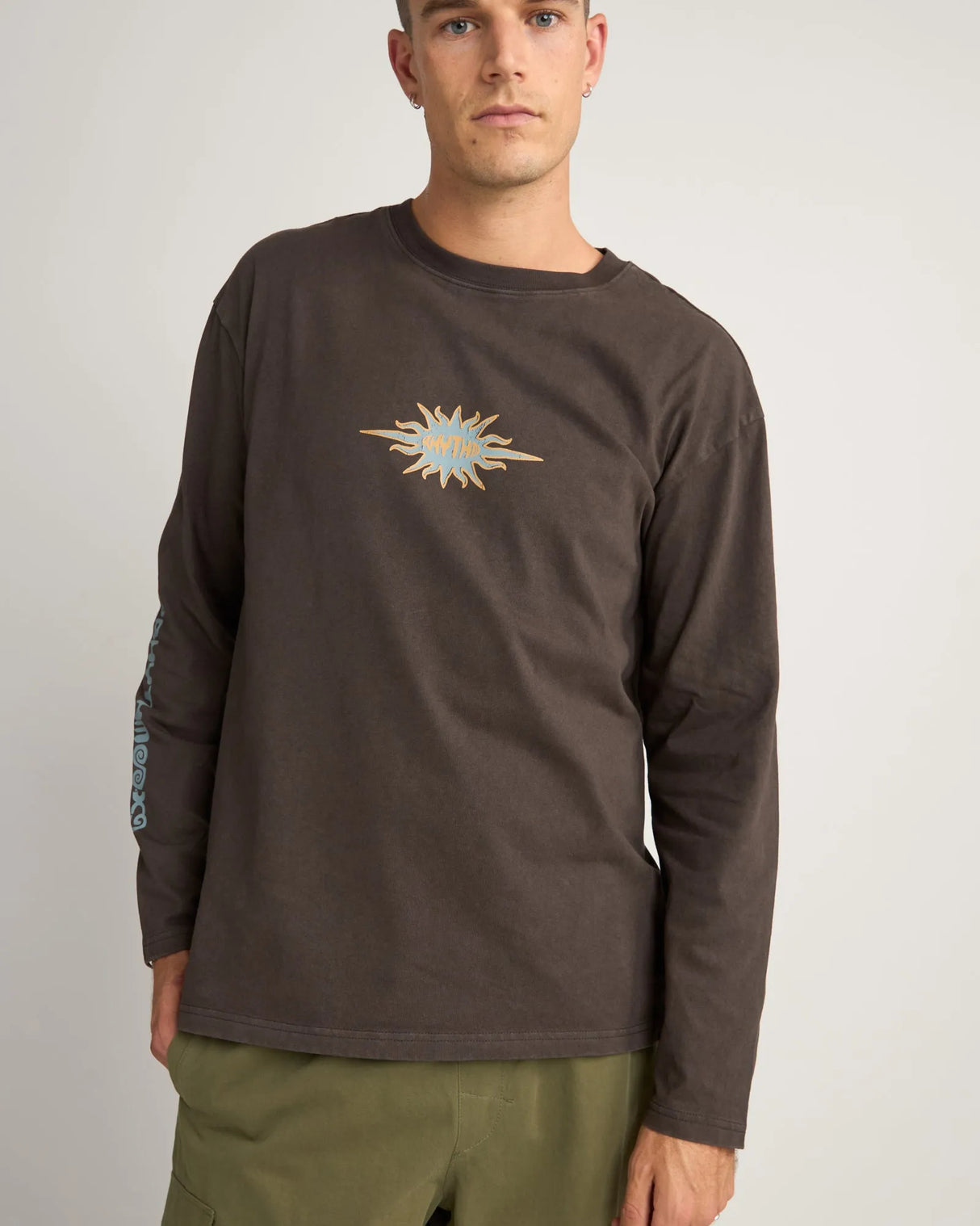 Flame Printed Vintage LS T-Shirt - Beachin Surf