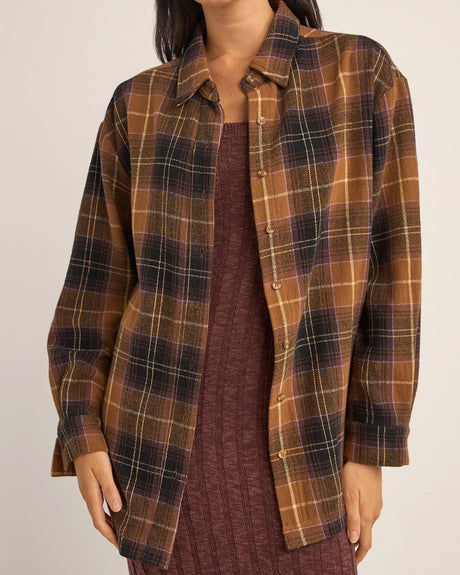 Flannel Oversized Shirt - Beachin Surf