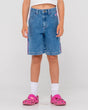 Flip Girl Low Rise Wide Leg Denim Jort - Beachin Surf
