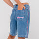 Flip Girl Low Rise Wide Leg Denim Jort - Beachin Surf