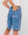 Flip Girl Low Rise Wide Leg Denim Jort - Beachin Surf