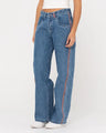 Flip Mommy Low Rise Wide Leg Denim Jean - Beachin Surf