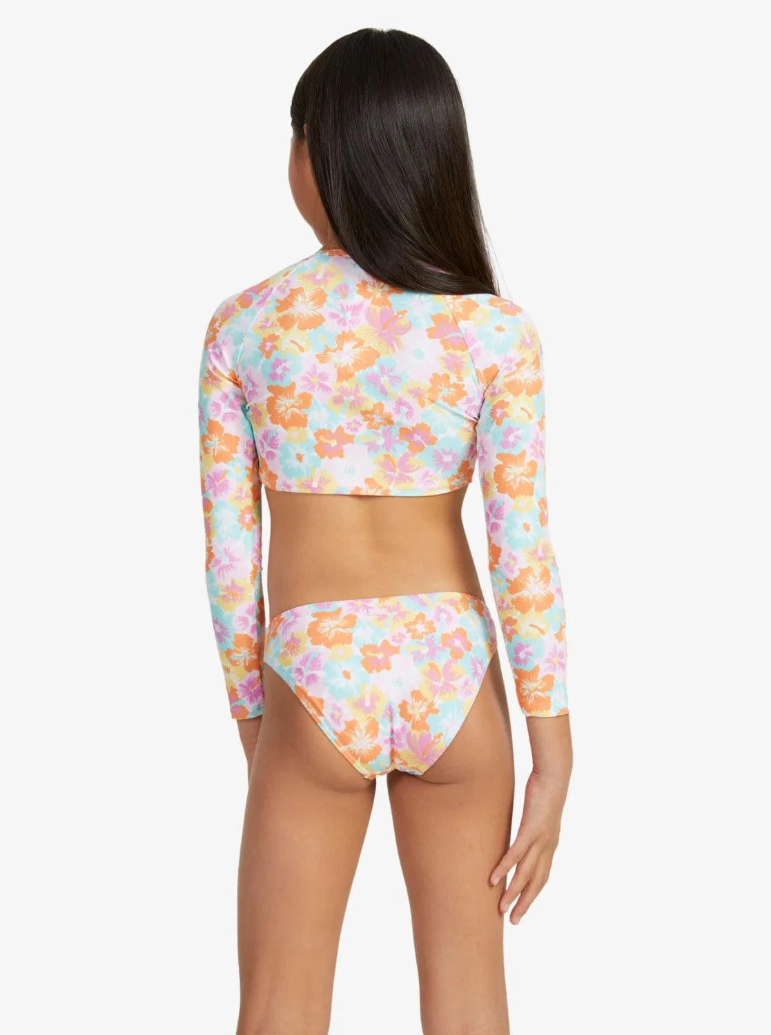Floraya Ls Crop Top Set - Beachin Surf