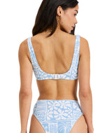 Flowers Wave Underwire D Cup - Beachin Surf