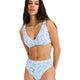 Flowers Wave Underwire D Cup - Beachin Surf