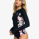 Full Zipped Mix Print Ls Lycra - Beachin Surf