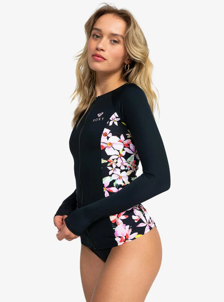 Full Zipped Mix Print Ls Lycra - Beachin Surf
