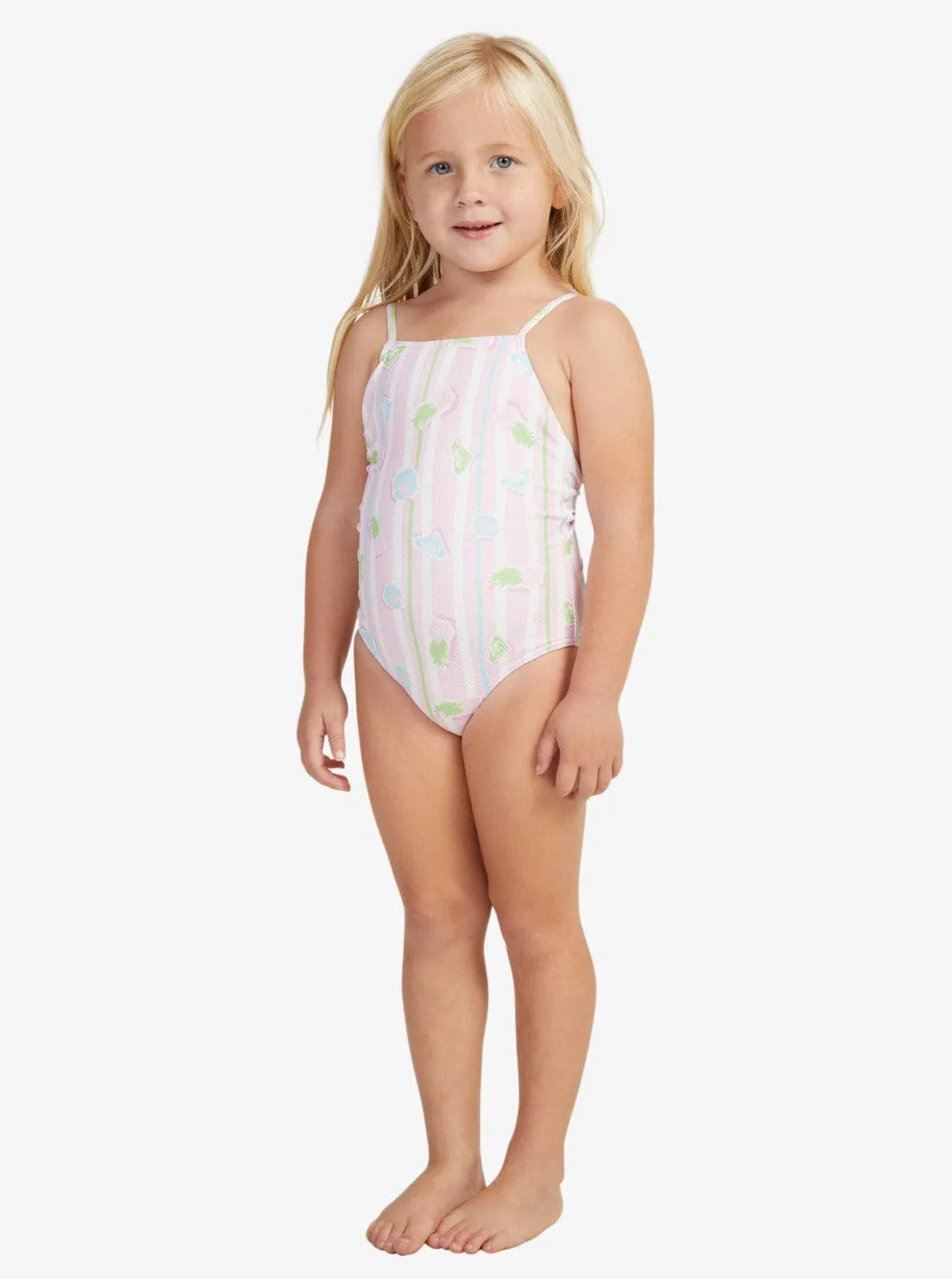 Girls 2-7 Pineapple Line One-Piece Swimsuit - Beachin Surf