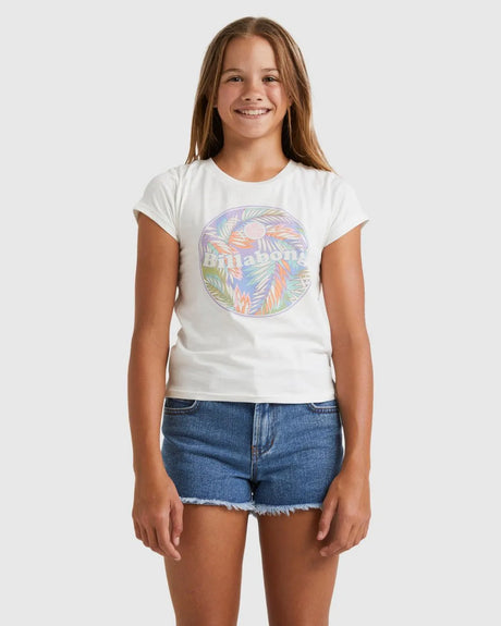 Girls 6-14 Pastel Palms Formula T-Shirt - Beachin Surf