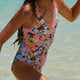 Girls 6-16 Above The Limits One-Piece Swimsuit | ROXY | Beachin Surf