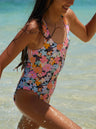 Girls 6-16 Above The Limits One-Piece Swimsuit - Beachin Surf