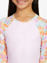 Girls 6-16 Floraya Long Sleeve One-Piece Rash Vest - Beachin Surf