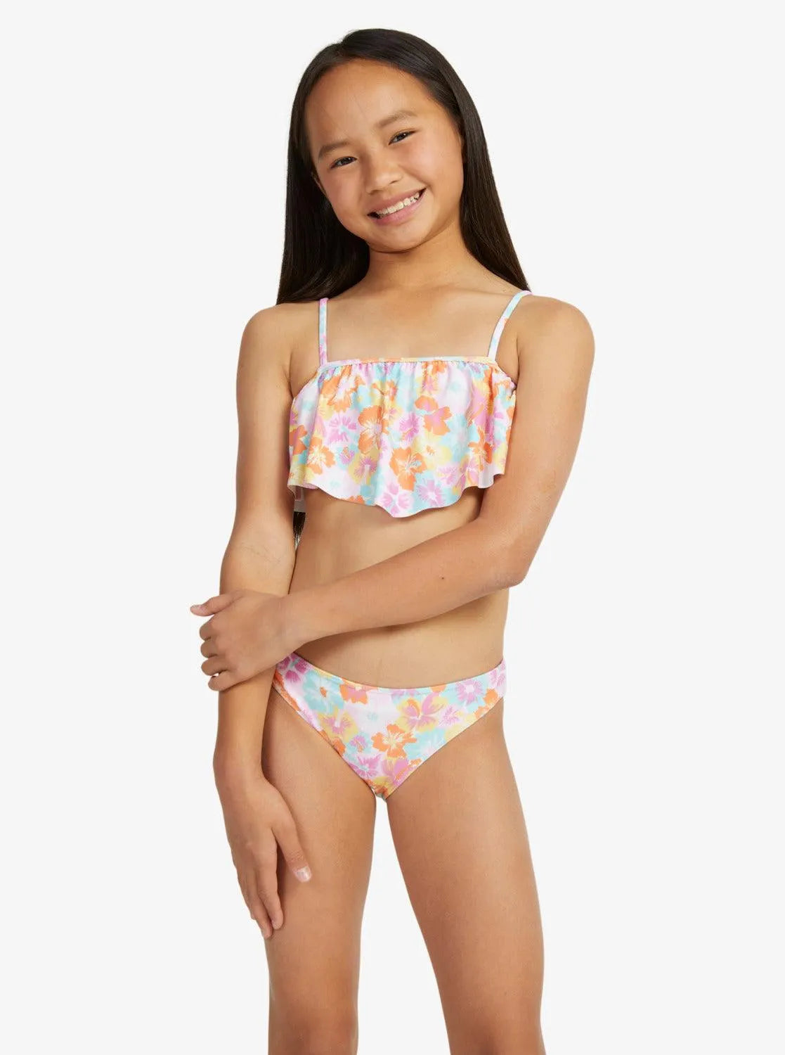 Girls 7-16 Floraya Flutter Two-Piece Bikini Set - Beachin Surf