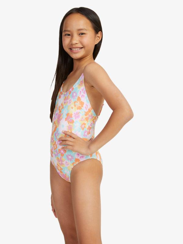 Girls 7-16 Floraya High Leg One-Piece Swimsuit - Beachin Surf