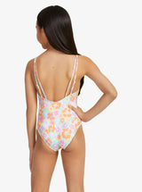 Girls 7-16 Floraya High Leg One-Piece Swimsuit - Beachin Surf