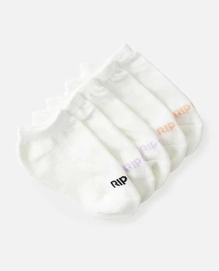 Girls Ankle Socks - 5 Pack - Beachin Surf