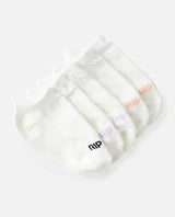 Girls Ankle Socks - 5 Pack - Beachin Surf