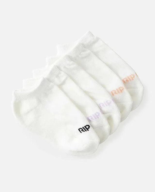 Girls Ankle Socks - 5 Pack - Beachin Surf