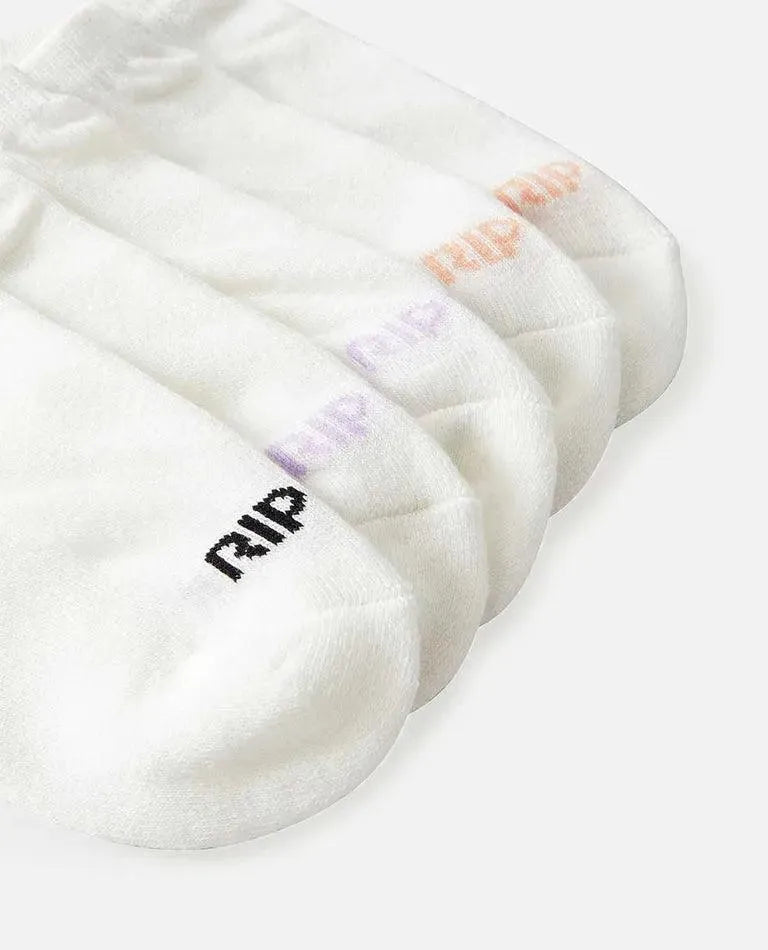 Girls Ankle Socks - 5 Pack - Beachin Surf