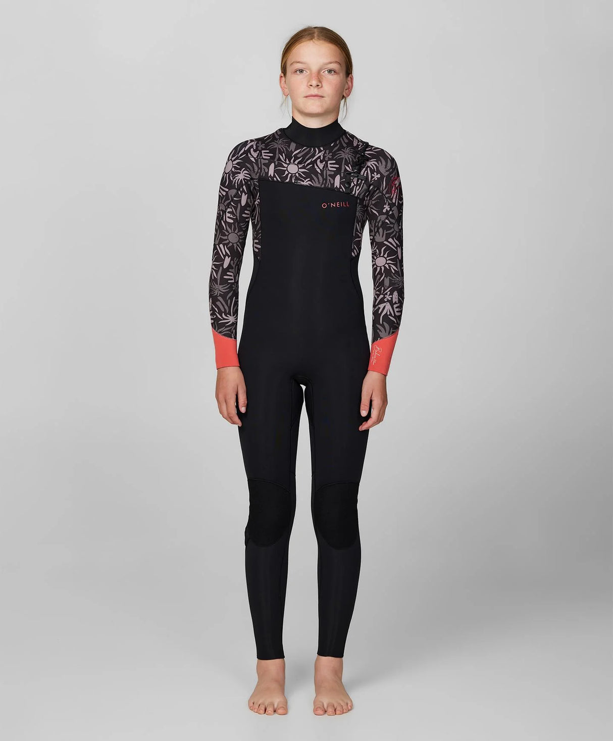 Girl's Bahia 3/2mm Steamer Chest Zip Wetsuit
