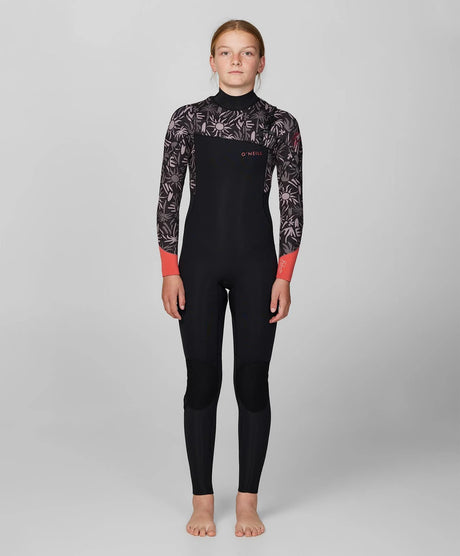 Girl's Bahia 3/2mm Steamer Chest Zip Wetsuit
