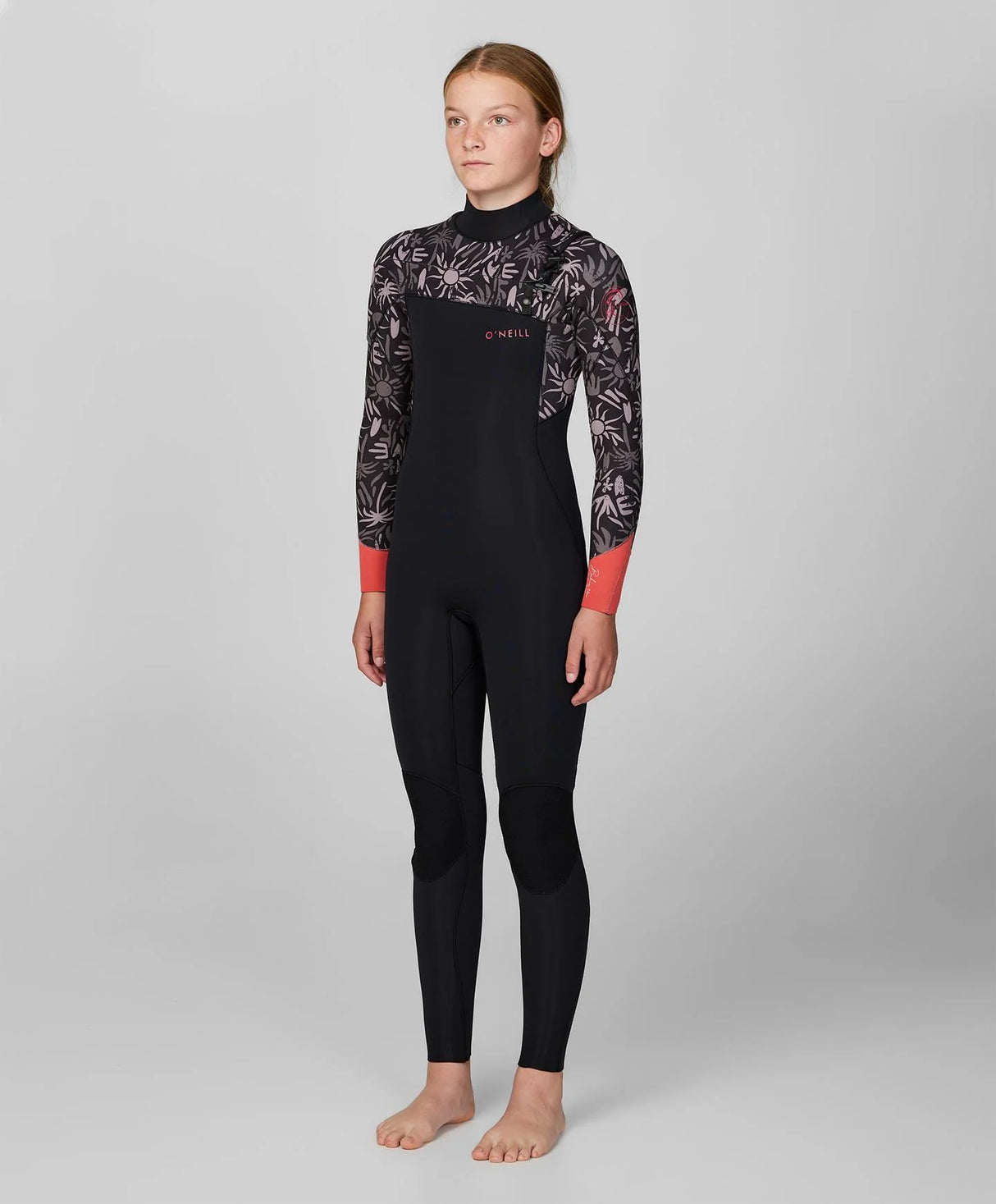 Girl's Bahia 3/2mm Steamer Chest Zip Wetsuit