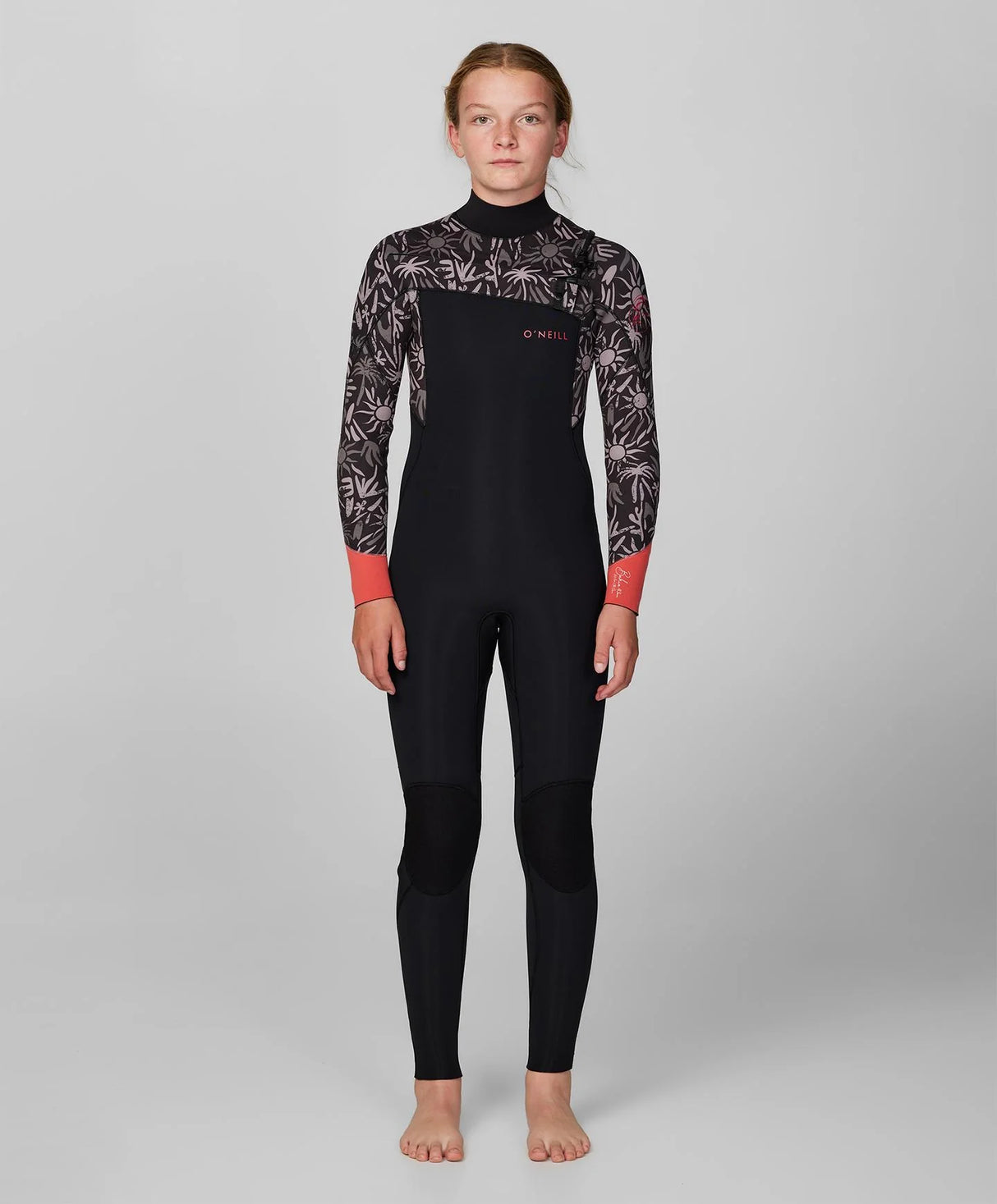 Girl's Bahia 4/3mm Steamer Chest Zip Wetsuit
