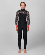 Girl's Bahia 4/3mm Steamer Chest Zip Wetsuit