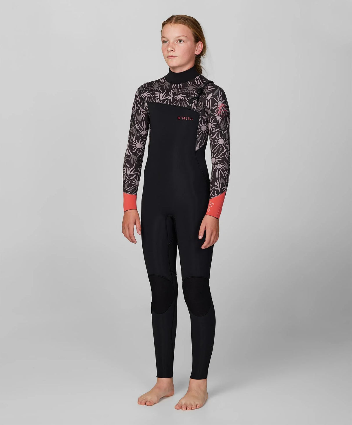 Girl's Bahia 4/3mm Steamer Chest Zip Wetsuit