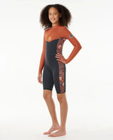 Girls Dawn Patrol Back Zip Long Sleeve Springsuit - Beachin Surf