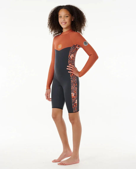 Girls Dawn Patrol Back Zip Long Sleeve Springsuit - Beachin Surf