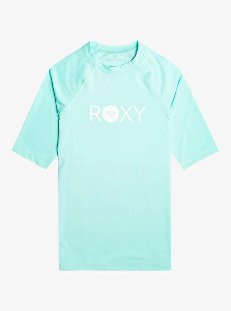 Girls Essential Short Sleeve Rash Vest - Beachin Surf