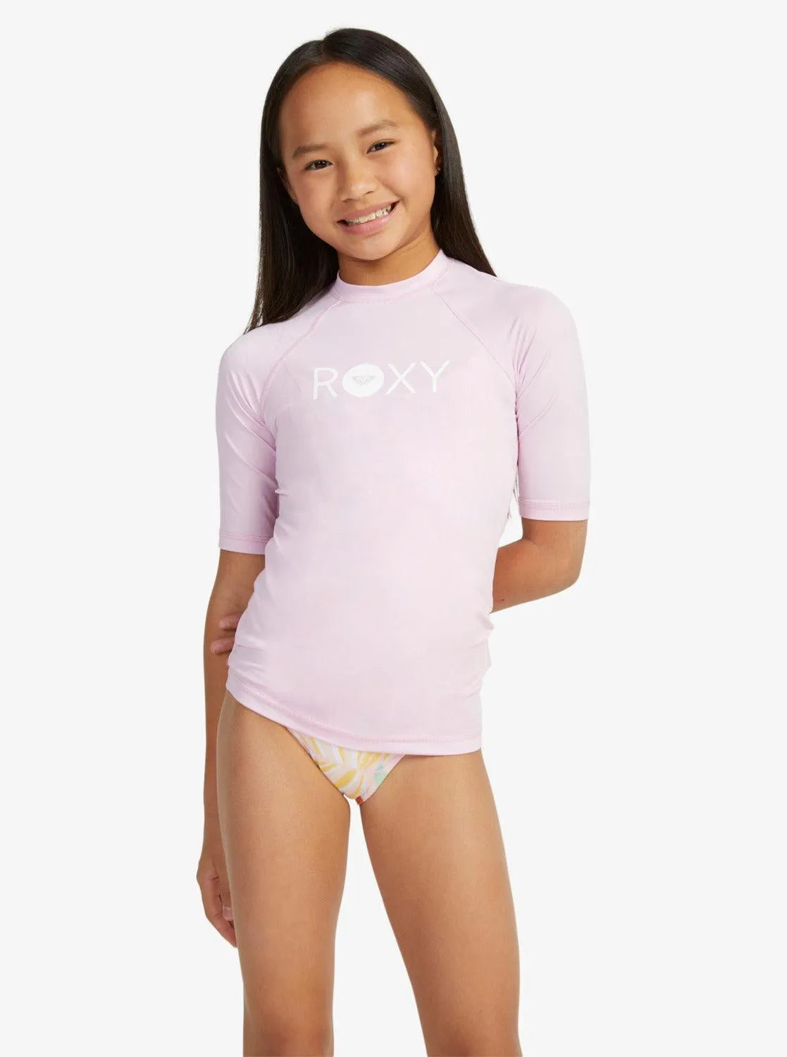 Girls Essential Ss Lycra - Beachin Surf