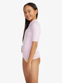 Girls Essential Ss Lycra - Beachin Surf