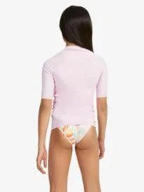 Girls Essential Ss Lycra - Beachin Surf