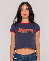 Girls Surf Mini Ringer Tee - Beachin Surf